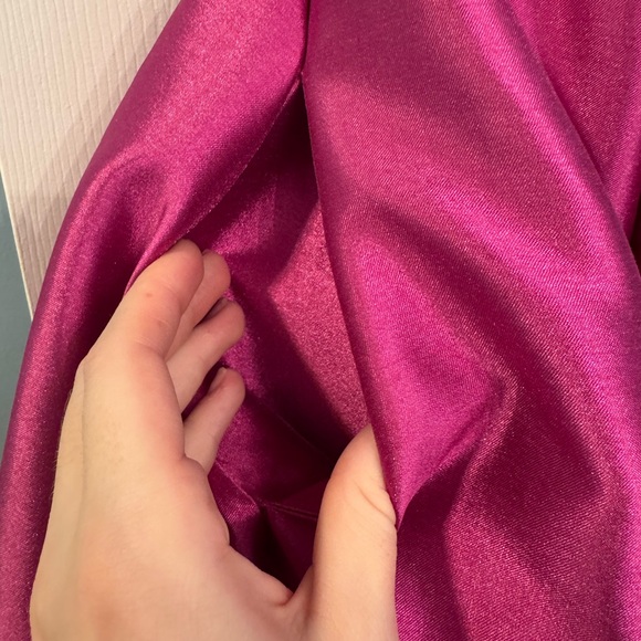 Pink Prom Dress Cage-Back Ballgown - Picture 8 of 11